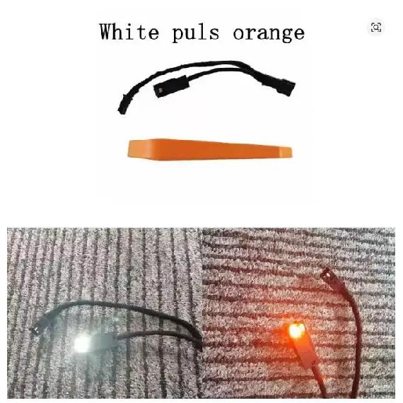 

For BMW 3Series F30 F31 F34 M3 4Series F32 F33 F36 M4 LCI LED Center Console Cup Holder Light Ambient Lighting Orange/Ice Blue white and orange
