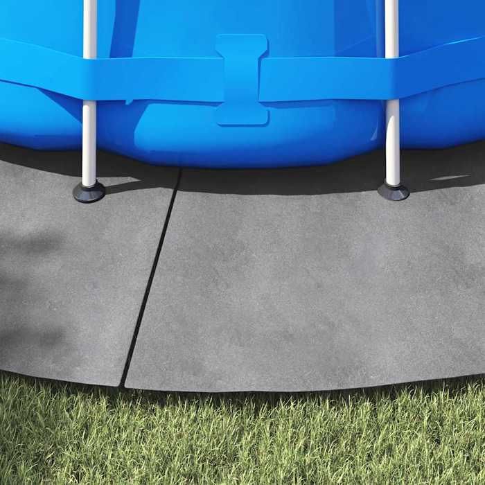 VidaXL Pool Cover, Round Ground Mat, Pool Cover, Pool Protection Garden Terrace, Light Grey Ø458 Cm 94220