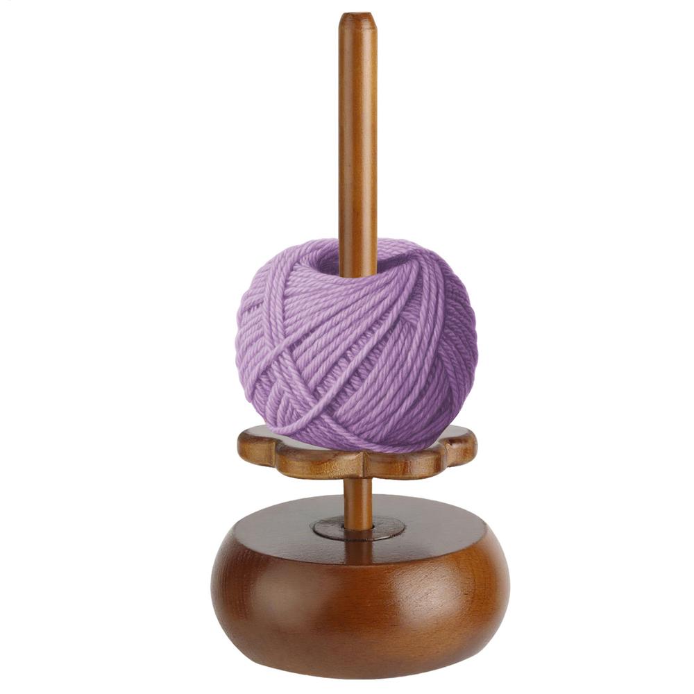Yarn Holder Wooden Magnetic Yarn Storage Winder For Knitting Heavy-Duty Crocheting Organizer Stand For Christmas Mother's Day