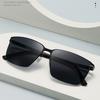 Men's Sunglasses, Metal Square Sunglasses, UV-proof Driving Fishing Sunglasses.