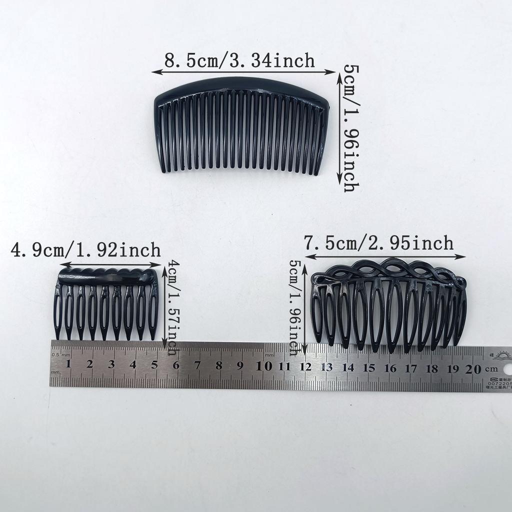 24 STÜCKE Schlichte und Stilvolle Vierfarbige 9/11/23 Zinken Französische Gedrehte Haarkämme Für Damen und Mädchen Kopfschmuck Haaraccessoires
