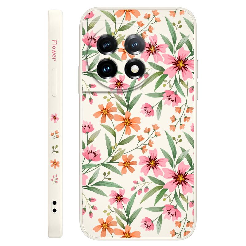 

Sunset Flowers Phone Case For Oneplus 13 13R 12 12R 11 11R 10 10R 10T 9R 9RT 9 8T 8 7 7T Pro 5G Liquid Silicone Cover OnePlus 10T