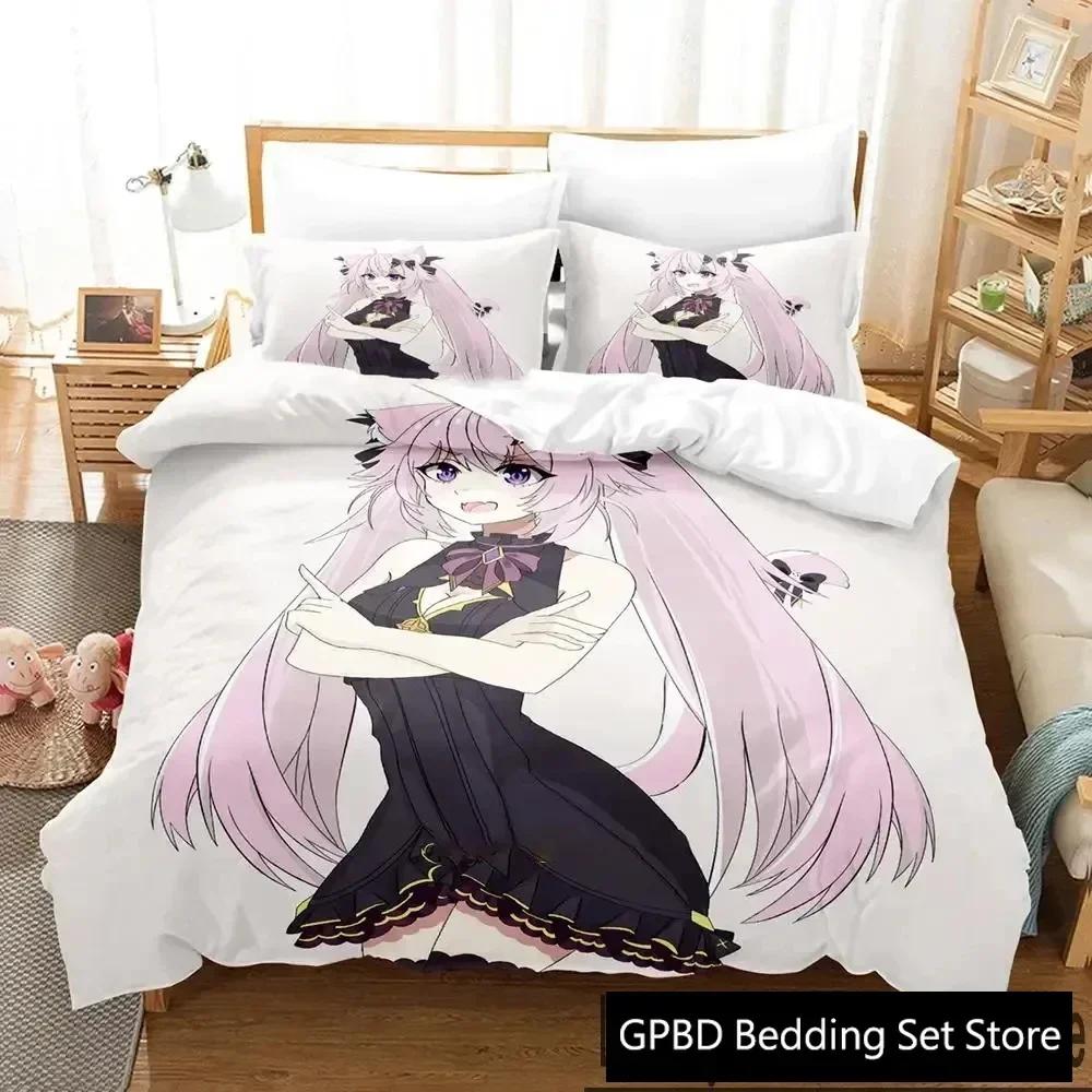 Anime Nyatasha Nyanners Bedding Set For Bedroom Soft Modern Bedspreads Comefortable Kids Duvet Cover Quilt Cover And Pillowcase