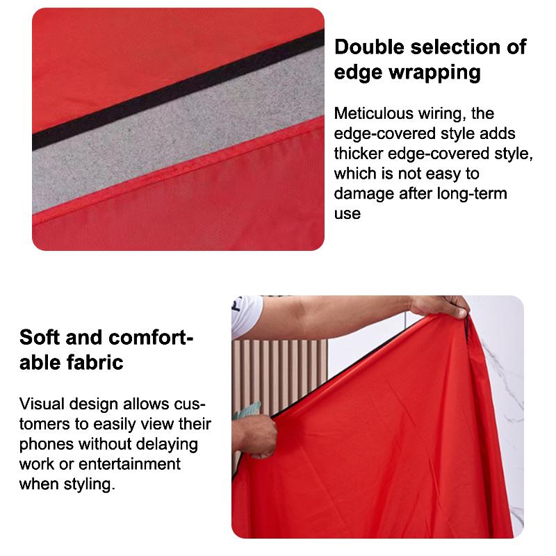 Salon Hairdressing Cape Barber With Transparent Viewing Window Haircut Cloak Apron Shave Apron Barber Shop Hairdressing Tool