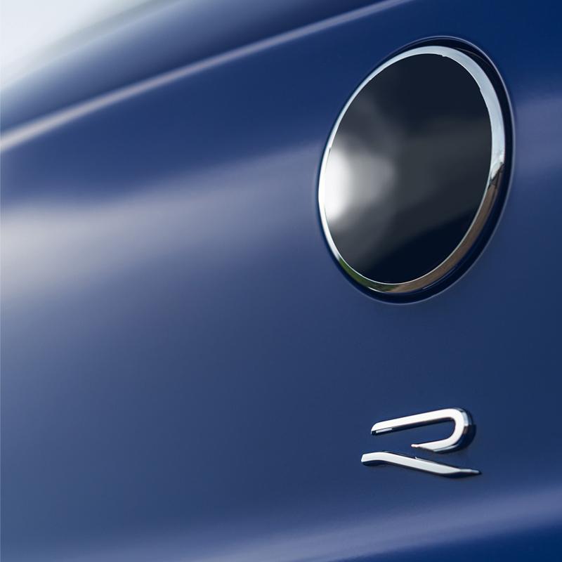 Cxjva7 Klebe-Kunststoff Glänzend Schwarz Auto Hintertür Gepäck R Logo Abzeichen Emblem Aufkleber Für vw 2020-2022 Golf 8 MKVIII