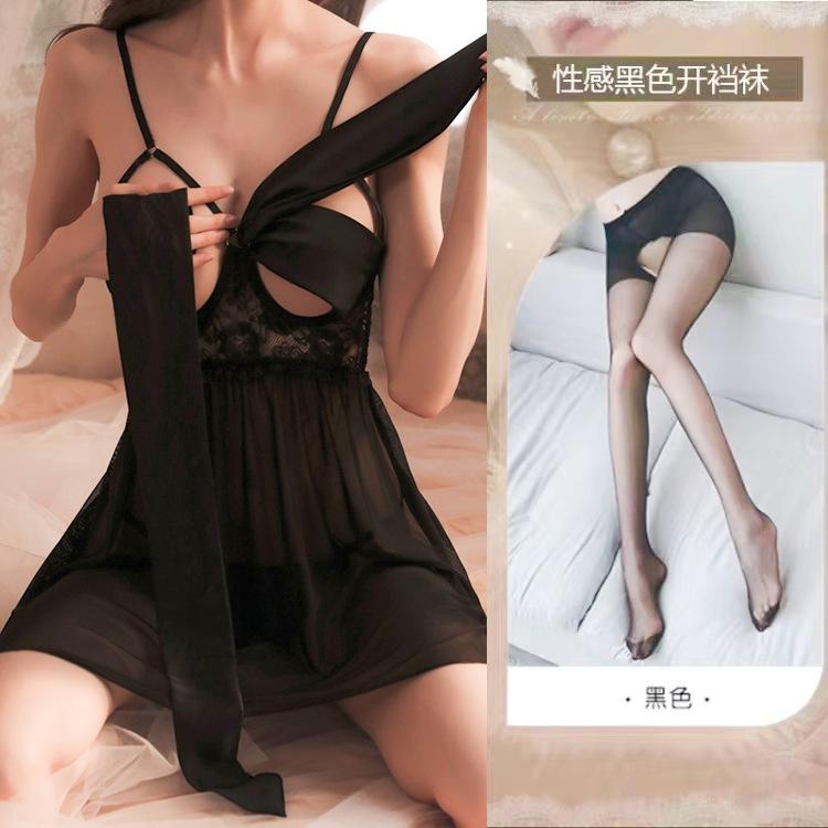 Sexy underwear lace sensual seductive pajamas loungewear sexy steel tray small breasts gather girls sexual fun clothes