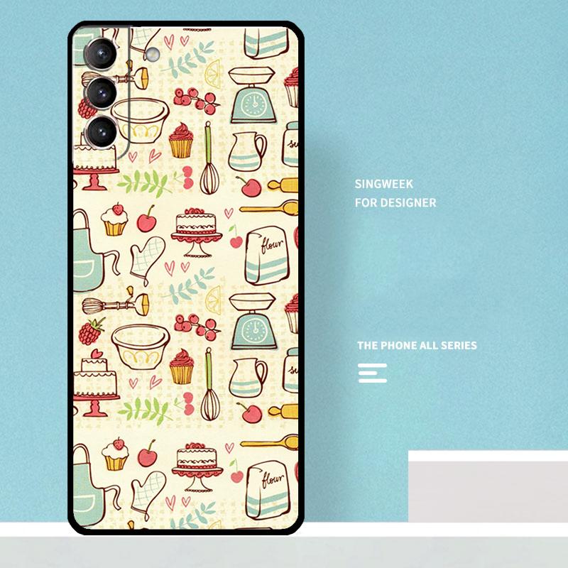Baking Cook Chef Case For Samsung Galaxy S25 Ultra S21 S22 S23 S24 Ultra S9 S10 S20 Plus S25 FE Phone Cover