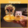 Moderne Auto-Dekoration in Lotusblatt-Optik aus Kunstharz mit rutschfester Unterseite für Zuhause und Büro