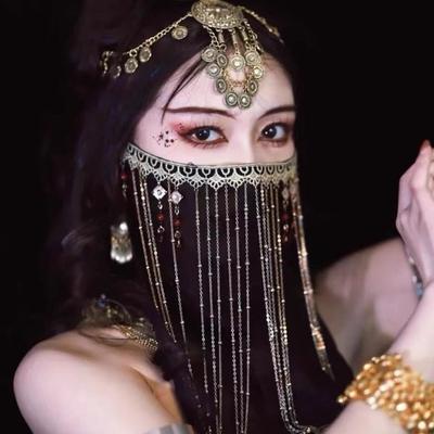 Beautiful Ancient Style Tassel Covered Curtain