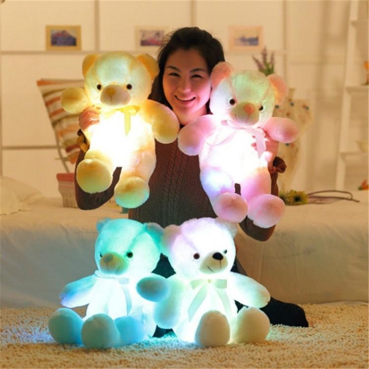 50cm Plush Led Teddy Bear With Colorful Glowing Lights For Magical Nights