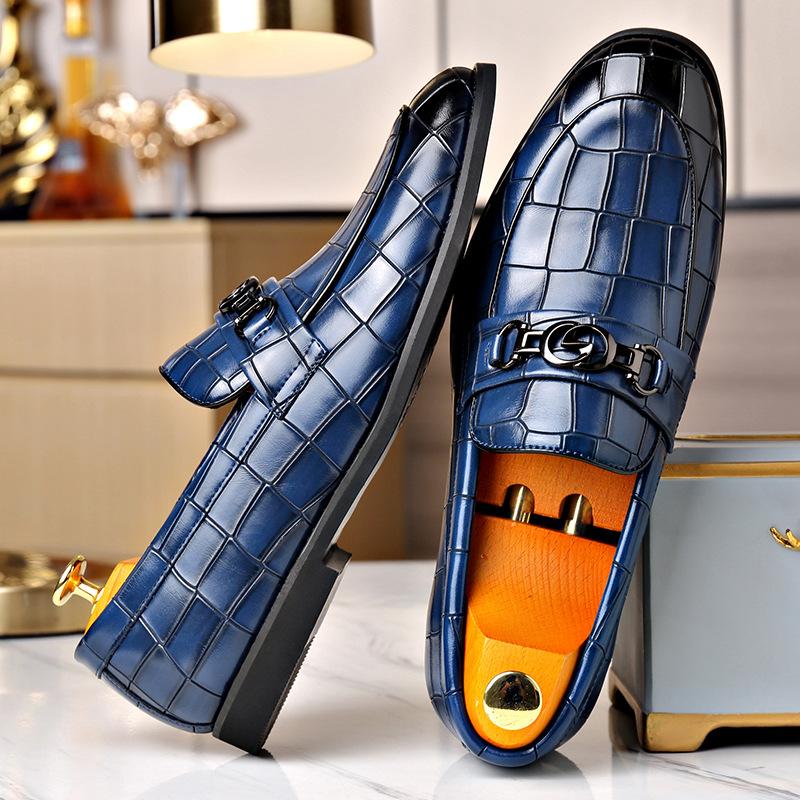 Fashion Big Size Leather Shoes for Men Fashion Casual Spring Autumn Men's Dress Shoe New Designer Luxury Wedding Shoes Loafers Male