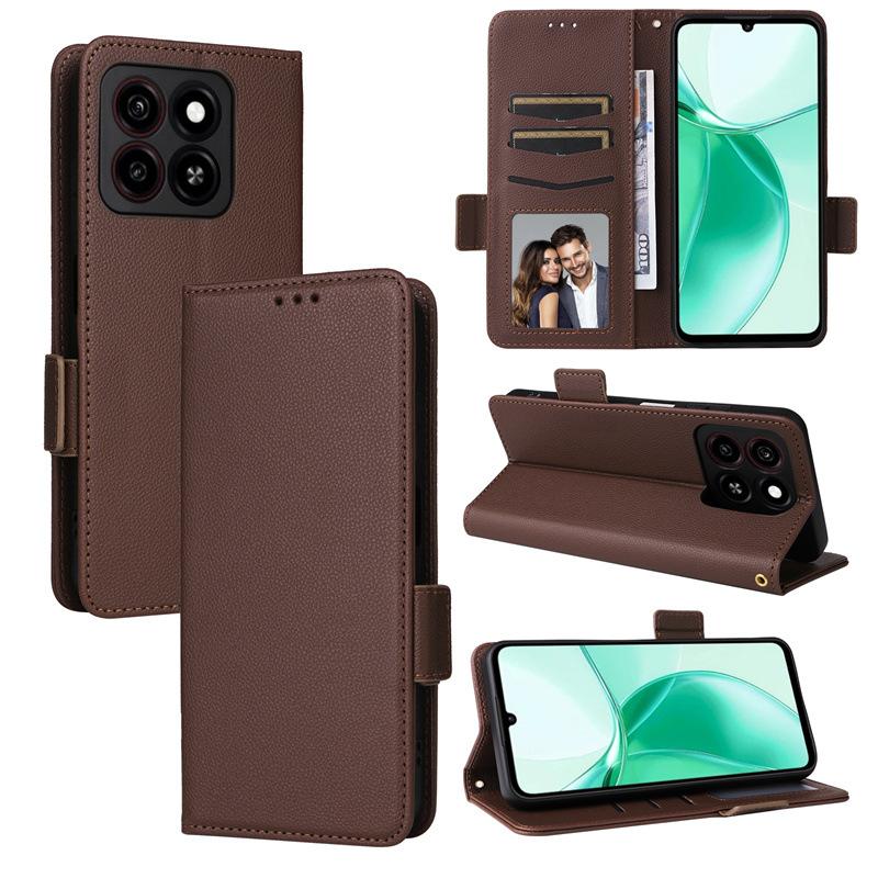 Flip Cases For ZTE Blade A35/Blade A55 Leather Case [Flip Vintage Leather] Wallet Shockproof Durable Retro Phone Case