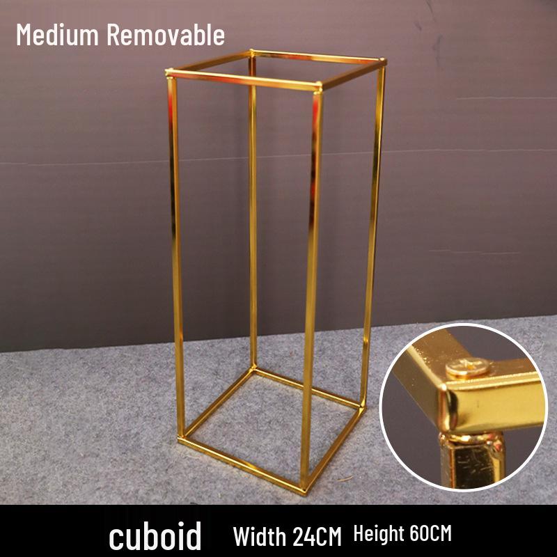 Żelazny Kwiatowy Stojak Kolumnowy do Dekoracji Uliczki Weselnej