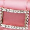 Roger Vivier Rv Tres Vivier Mini Satin Chain Shoulder Bag With Rhinestone Buckle Women shoulder bag Pink RBWANAB1020KE81F46