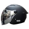3C Class A Electric Motorcycle Helmet with Silver Lens, All-Season Safety for Men & Women, Ideal for Food Delivery.
