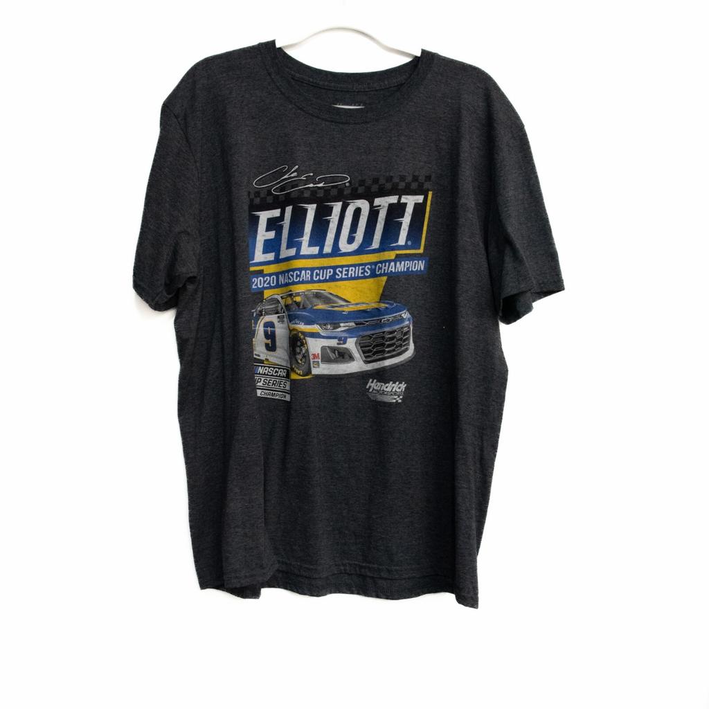 Hendrick Motor Sports Mens Gray T Shirt Graphic 2020 NASCAR Cup Short Sleeve XL