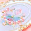 Cross-border children's jewelry pearl alloy starfish shell unicorn necklace bracelet ear clip ring DIY jewelry cover
