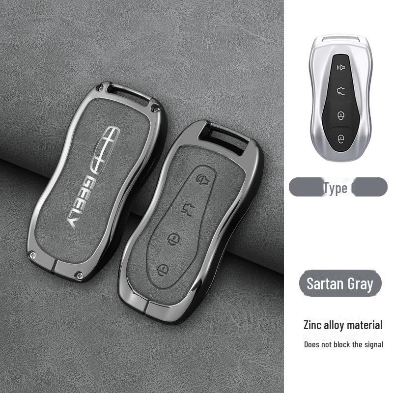 Fits: Geely Emgrand Key Cover - Xingrui, Xingyue L, Binrui Cool, Boyue, Binyue GS, GL Full Package, Metal Buckle