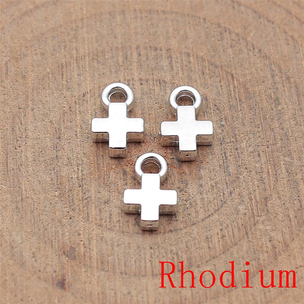 Heart Cross Shaped Charms Pendant For Bracelet Necklace Jewelry Making Craft Findings