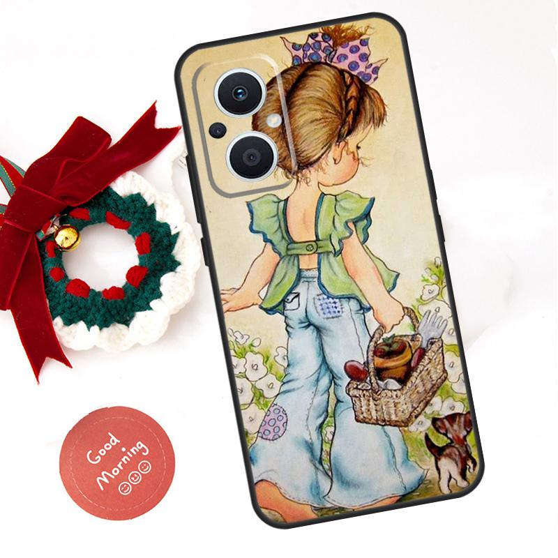 Sarah Kay pattern Funda For OPPO Reno 14 F 13F 12F 11F 10 11 12 13 Pro 7 8 Lite OPPO Find X5 X6 X8 X9 Pro Case