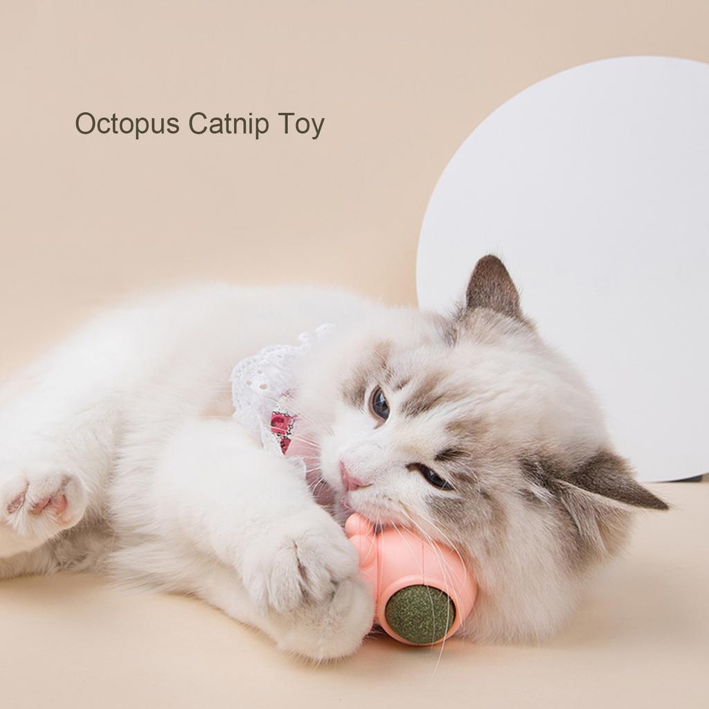 Octopus Cat Mint Two Color Toys Decompression Stimulates Appetite Dental Cleaning And Hair Removal Fun Tools