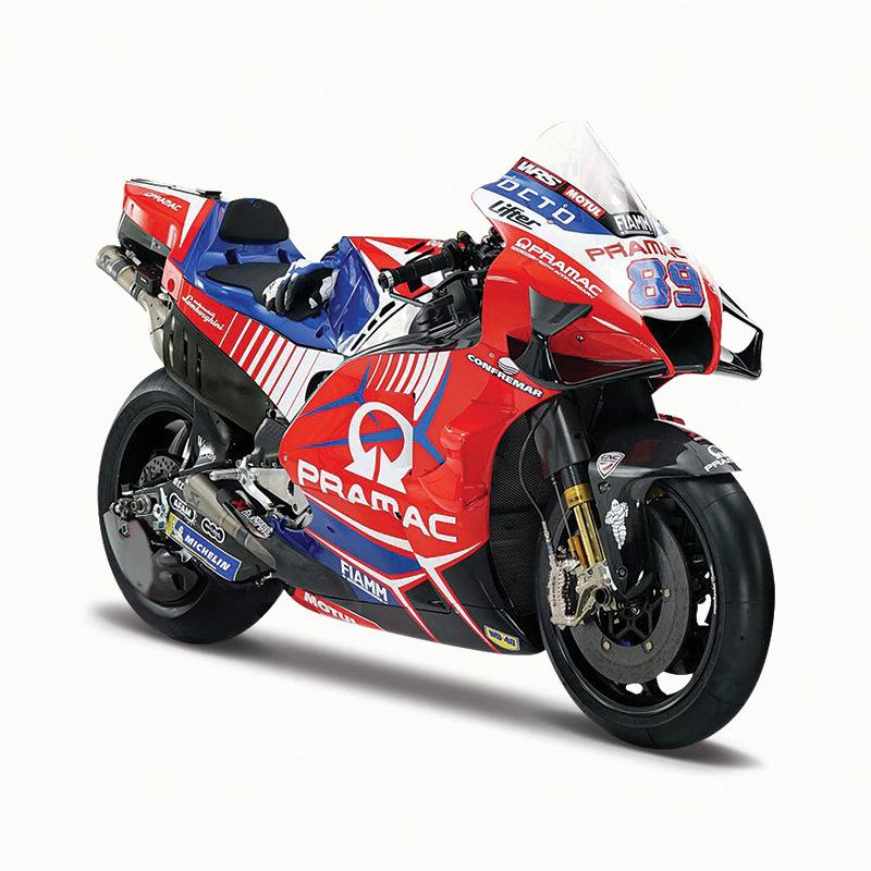 1:18 Scale 2021 Season Ducati, Honda, Yamaha Alloy Motorcycle Model Toy