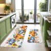 1Pcs Anti Fatigue Kitchen Rugs Autumn Harvest Print Waterproof Non-Slip Thick Cushioned Kitchen Mat Heavy Duty Comfort Standing Mat for Kitchen
