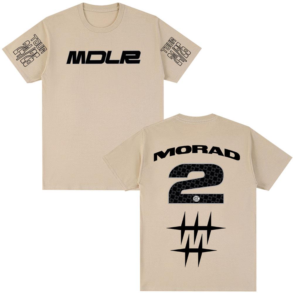 Rapper Morad MDLR Tour 2025 T-shirt Men Women Clothing Fashion Hip Hop T-shirt Cotton Casual Oversized Short Sleeve T-shirts Top