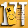 Carcasă magnetică fără ramă pentru telefon, culoare bomboane, pentru mașină, pentru Xiaomi 17T 15 14 13T Pro, Ultra Subțire, Slim, Senzație de Piele, PC Dur, Capac Rezistent la Șocuri