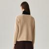 Zhaojun Women's 100% Cashmere Round Neck Cardigan Sweater