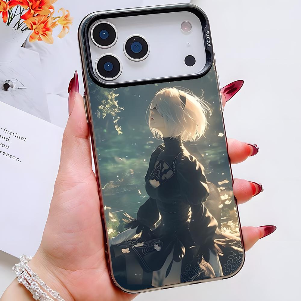 Nier Automata Game Phone Case For IPhone 17 Pro Max 16 Pro Max 15 14 13 11 12 Mini Xs X Xr 7 8 Plus Se Color Silver Cover