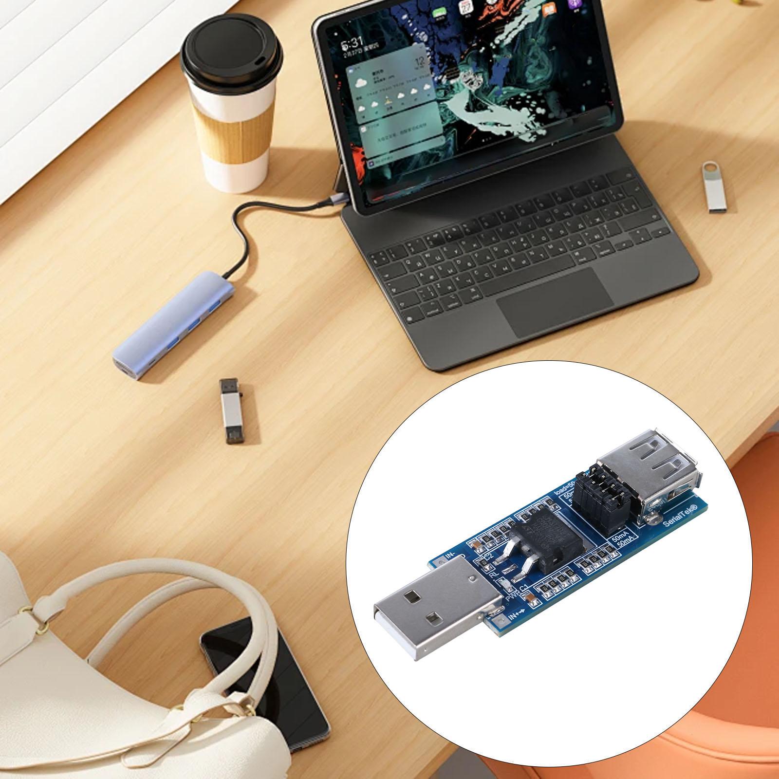 

Симулятор навантаження USB 5V Power Bank, який запобігає сплячому режиму та модуль вимкнення для пристроїв із слабким струмом зі світлодіодним індикатором