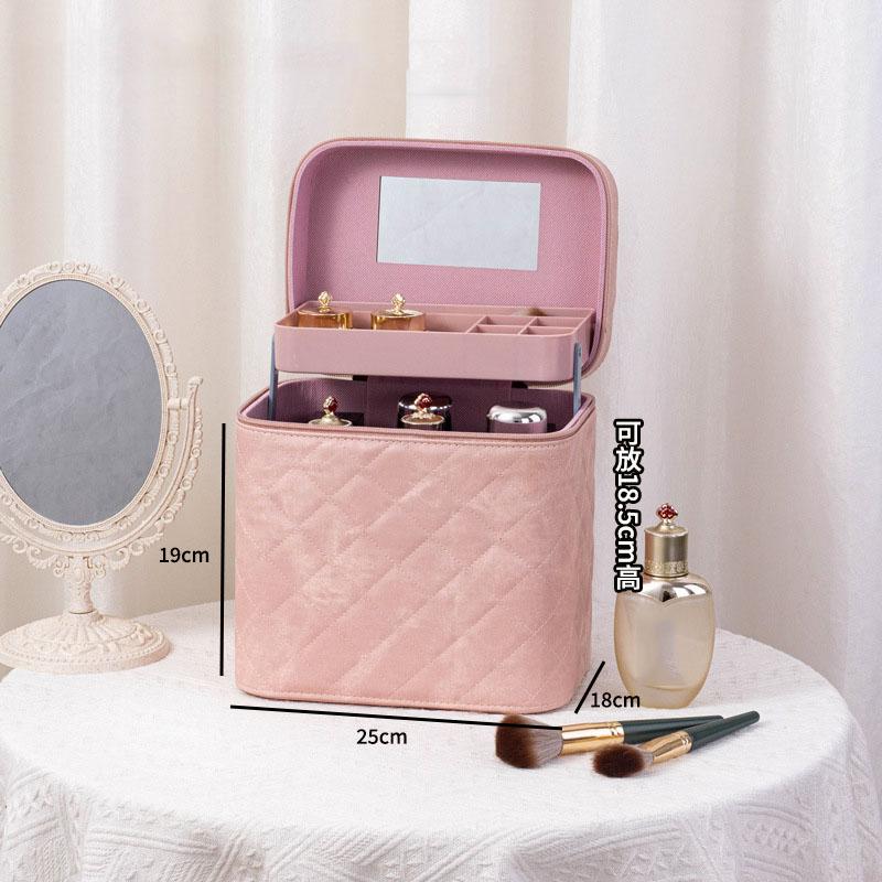 Large Capacity Advanced PU Leather Makeup Bags Fashion  Women's Travel Multiple Models Portable Makeup Box Portable Storage Bags