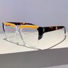 Oversized Eyeglasses Frames  Stylish New in Multicolor Spectacles Trendy Fashion Non-prescription Women Eyeglasses