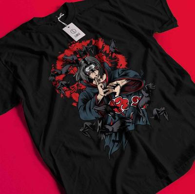 Itachi Uchiha T-Shirt Naruto Tshirt Jiraya Shirt Madara Kakashi Hinata Anime Tee BB879