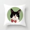 Funny Cute Cat Cushion Cover Cartoon Pets Pillows Cases for Sofa Home Decoration Pillowcase Polyester Throw Pillow Case 45*45cm