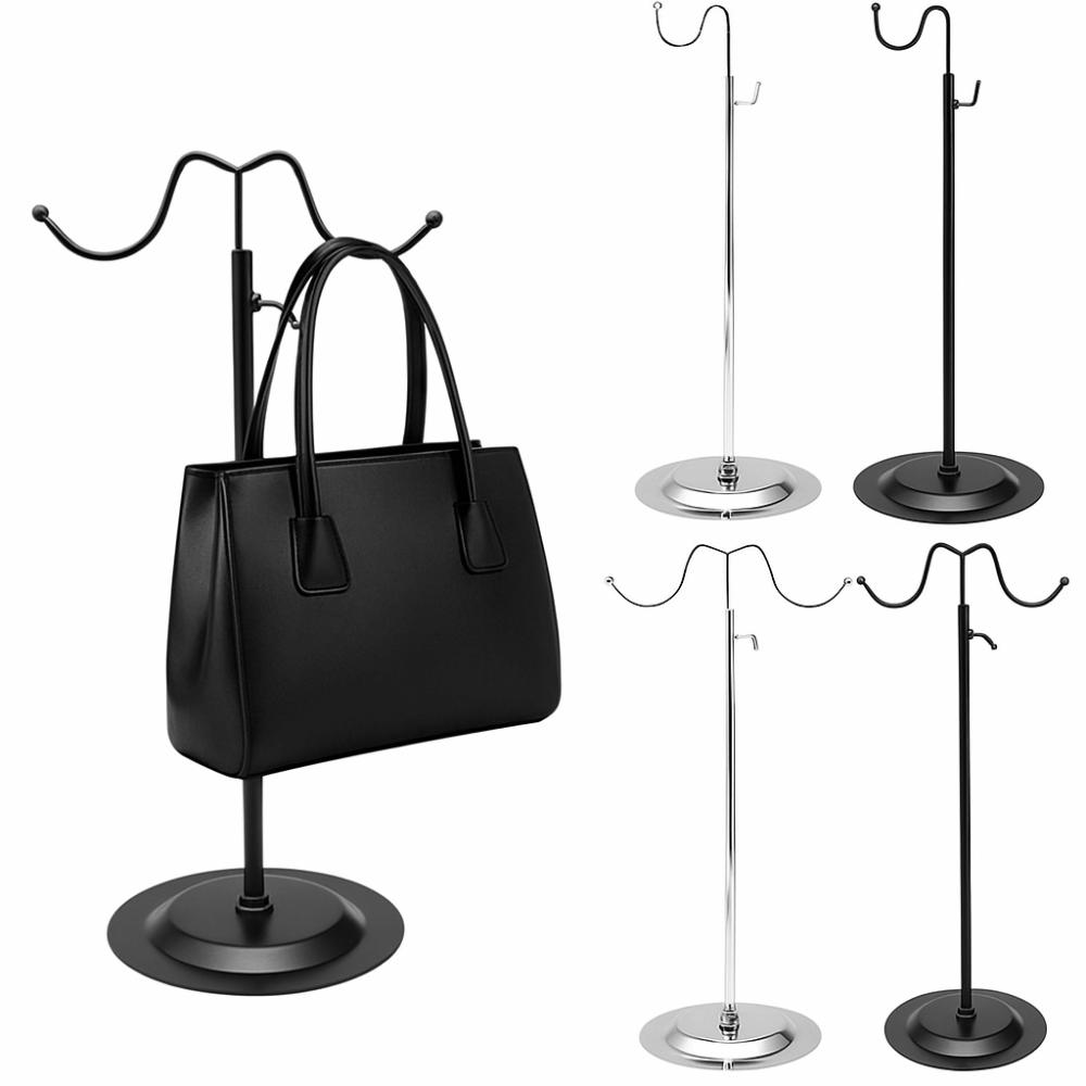 Single/Double Hook Bag Display Rack Curved Hook Jewelry Storage Shelf Bag Store