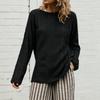 Women's Cable Knit Sweater, Color Long Sleeve Pullover for Fall Winter Casual Wear