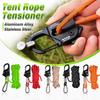 Aluminiumlegierung Zeltseilspanner 2-10mm Edelstahl Selbstsperrendes Seilverstellgerät Anti-Rutsch Tragbarer Tarpspanner Outdoor-Werkzeug