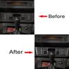 Carbon Fiber Central Air Conditioning Control Panel Decorative Cover For BMW X5 E53 2000-2006 Car Interiors Accessories Sticker