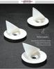 Bamboo Hat Jade Porcelain Tea Cup, Small Ceramic Kung Fu Tasting Cup, White Porcelain Gratitude Water Drop Cup