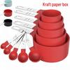 10-Piece Stainless Steel & Plastic Measuring Cups and Spoons Set - Essential Baking Utensils for Cake and Bread