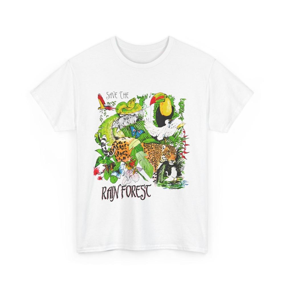 

1993 vintage save the rainforest reproduction tshirt 4XL