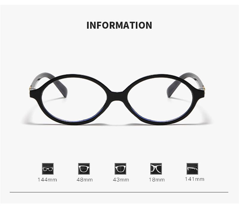 Ahora y2k Small Oval Eyeglasses Frame Women Men Anti Blue Light Eyewear Retro Optical Frame Trendy Style Spectacles Female Male