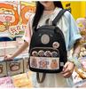 High-Capacity Capybara Backpack - Japanese Cartoon Schoolbag for Students and Travel