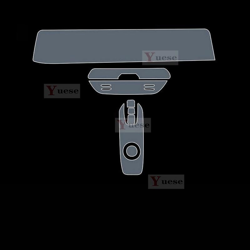 For Changan E-Star - Car Interior Center Console Transparent TPU Protective Film Anti-scratch Sticker