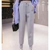 2022 Autumn Winter Thick Warm Elastic Waist Loose Women Sweatpants Trousers Solid Casual Harem Pantalones Streetwear Sport Pants