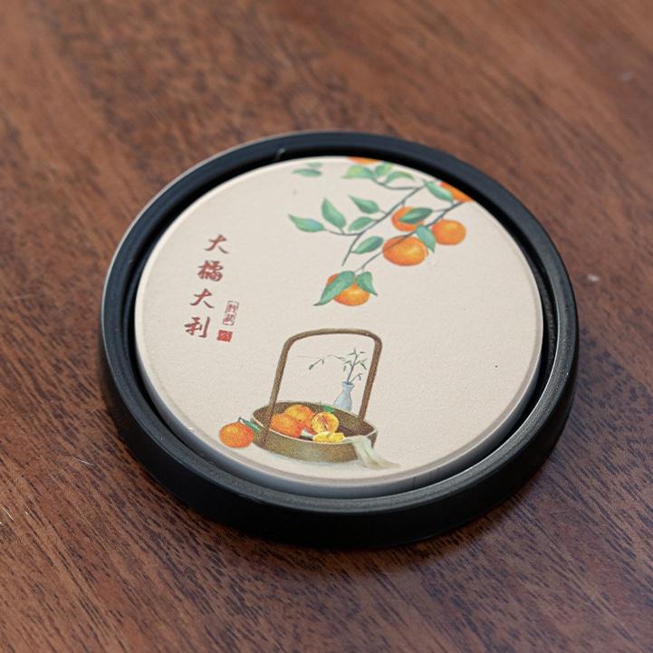 

Винтажные простые керамические круглые подставки под горячее, теплоизоляционные, абсорбирующие, противоожоговые, для дома и декора, кухонная утварь