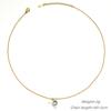 Wind Titanium Steel Rose Gold Collarbone Chain, Six-Claw Zircon Collarbone Chain, Temperament, Small Single Diamond Necklace, Women