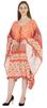 Moomaya Printed Short Turkish Kaftan For Women's Sexy Kaftan Evening Gown Beachwear